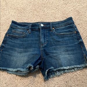 Joe's Jeans Dark Blue Frayed Hem Shorts